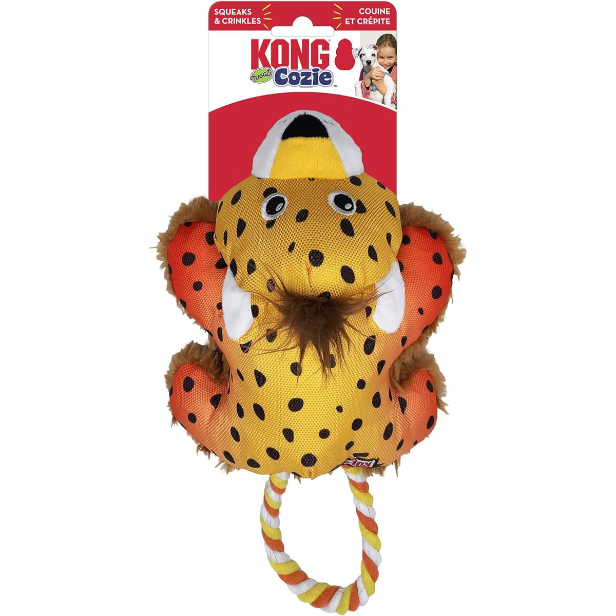 KONG Cozie Tuggz Cheetah