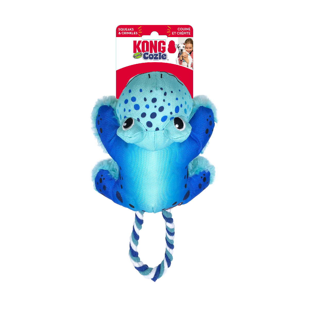 KONG Cozie Tuggz Frog