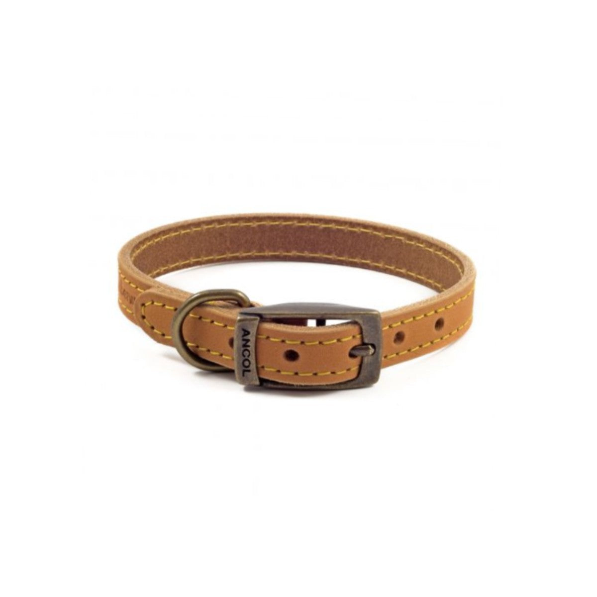 Ancol Timberwolf Leather Collar